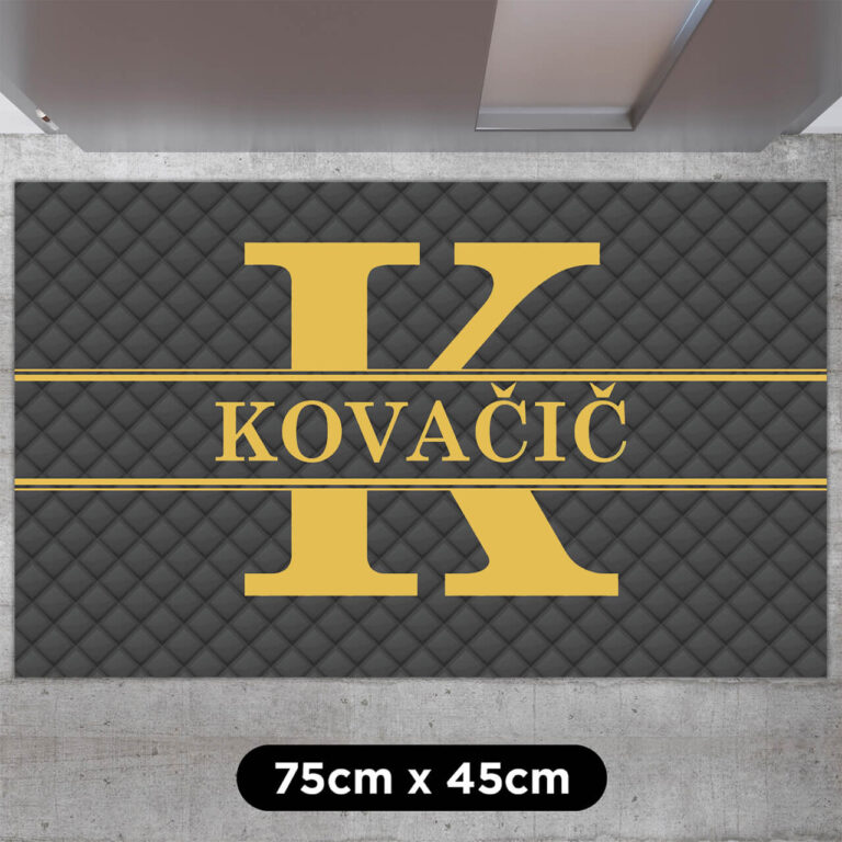 Personaliziran predpražnik - Tvoj priimek