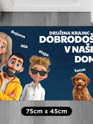 Personaliziran predpražnik - Dom, a prikupen!