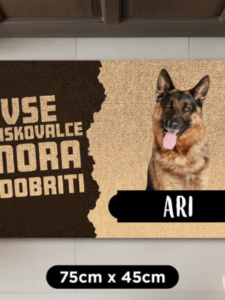 Personaliziran predpražnik - Vse obiskovalce mora odobriti