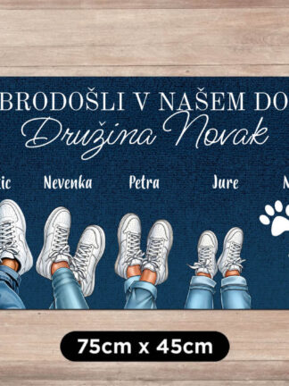 Personaliziran predpražnik - Družinske superge