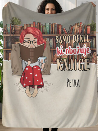 Personalizirana odeja za ljubitelje knjig