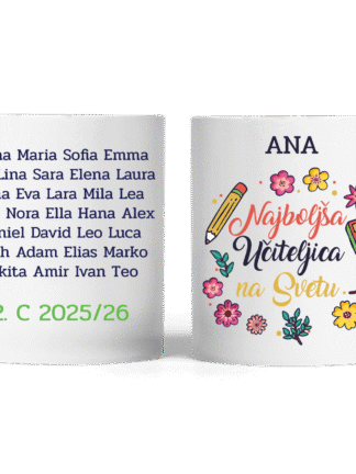 Personalizirana skodelica - Najboljša učiteljica na svetu