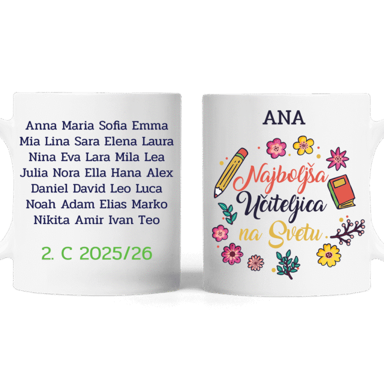 Personalizirana skodelica - Najboljša učiteljica na svetu