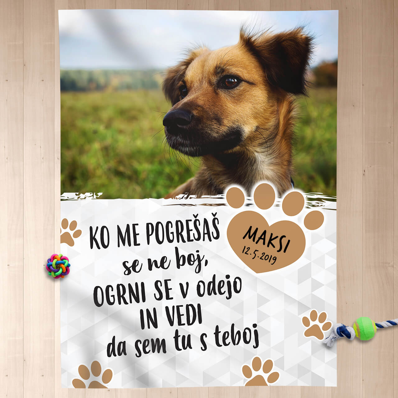 Personalizirana odeja – Ko me pogrešaš